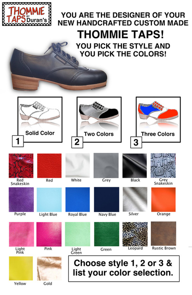 tap shoe color